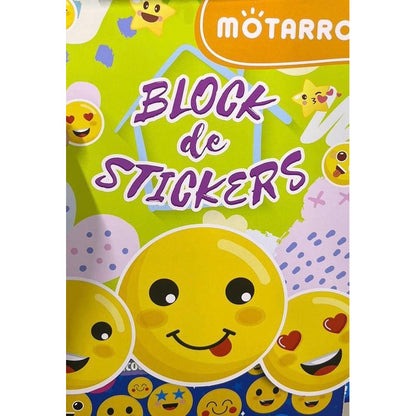 Block De Stickers Caras - Emoticones