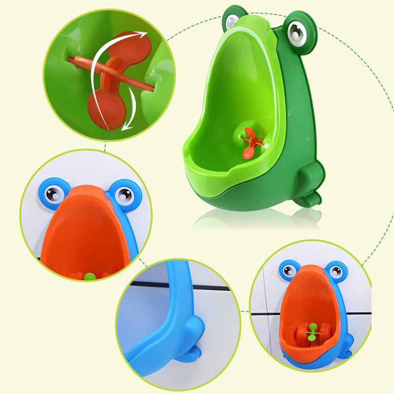 Urinario De Entrenamiento Baby Toilet Frog Color Verde