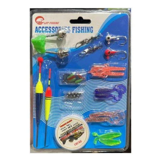 Kit Accesorios Para Pesca Señuelos Nylon Flotadores Plomos