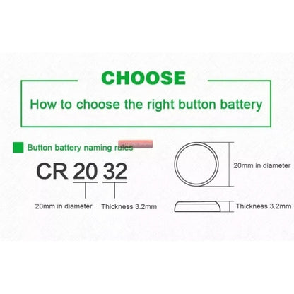 Pack 5 Pilas Micro Litio Bateria Boton Cr2032 3v