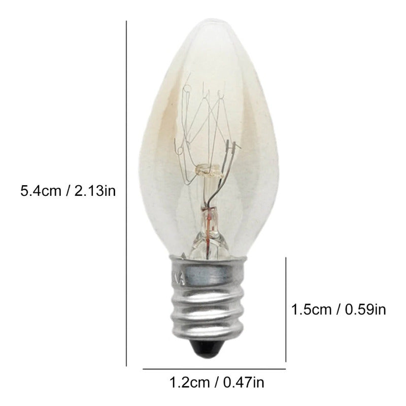 Pack 2 Bombillas Incandescente E12 Base