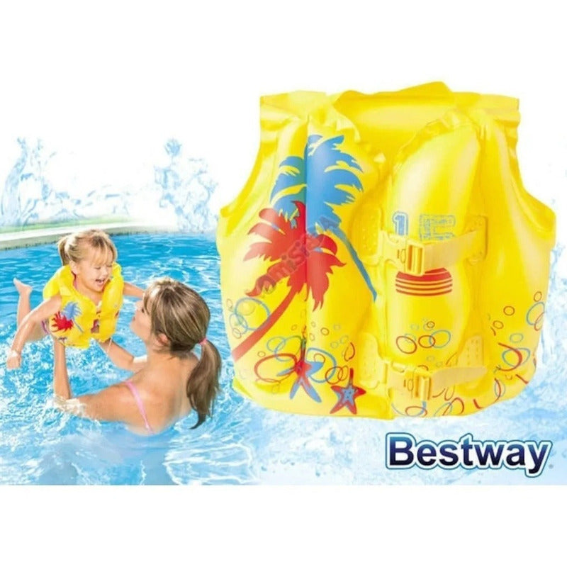 Chaleco Salvavidas Infantil Bestway +5 (inflable)