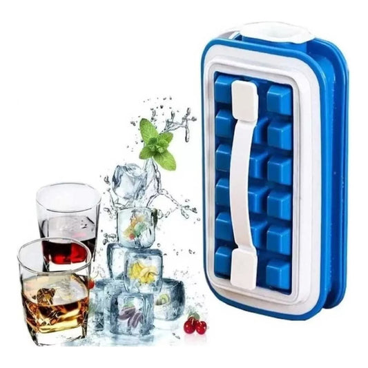 Molde Cubetera Para Hielo Botella Portatil Plegable