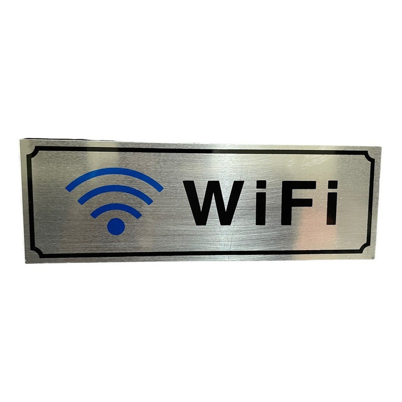 Señaletica Zona Wifi Rígida (18cm X 6cm)