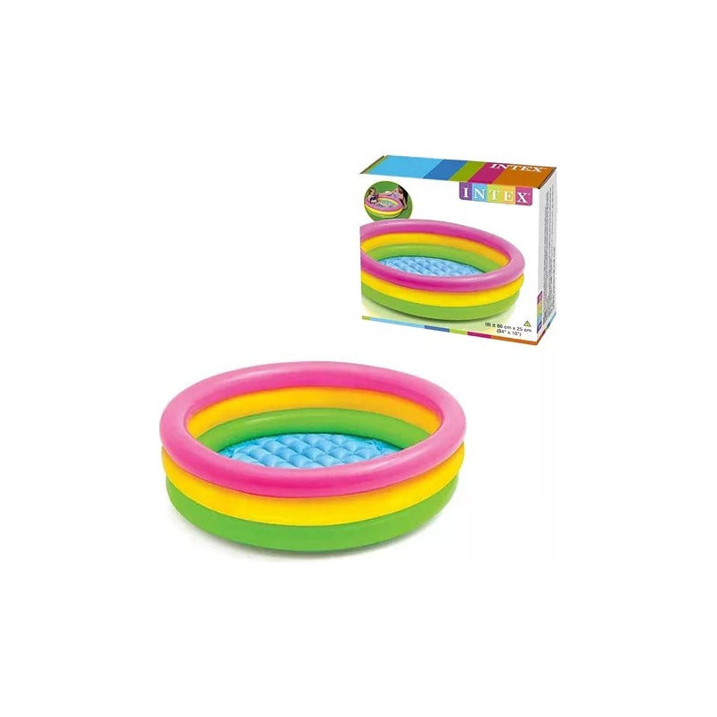 Piscina Inflable Plástico Niño 3 Anillos 150x35cm Verano