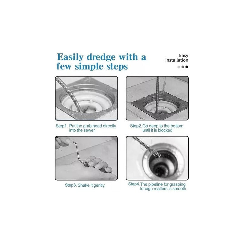 Sonda Destapador Cañerias 7 Metros Ducha Wc Lavamanos