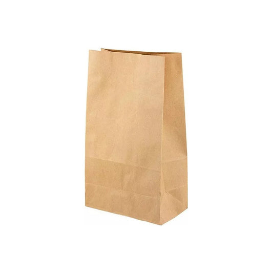 Pack 50 Bolsa Papel Kraft 12x20x4 Cm