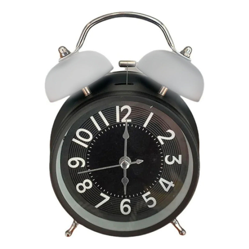 Reloj Despertador Metalico Doble Campana