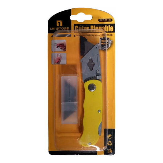 Cutter Cuchillo Multiuso Plegable Con 4 Cuchillas