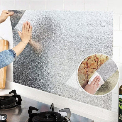 Adhesivo De Aluminio Impermeable Para Cocina 40cm X 5 Mts