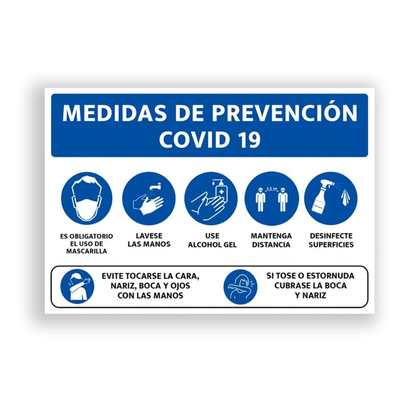 Trovisel Señaletica Medidas De Prevención Covid, Semi Rigido