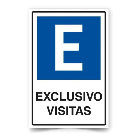 Señal Estacionamiento Exclusivo Visitas 60x40cm