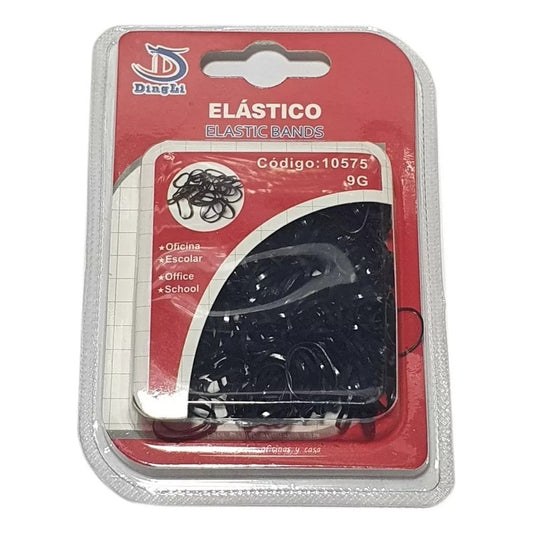 Elástico Para Trenzas Negro 9g /10575