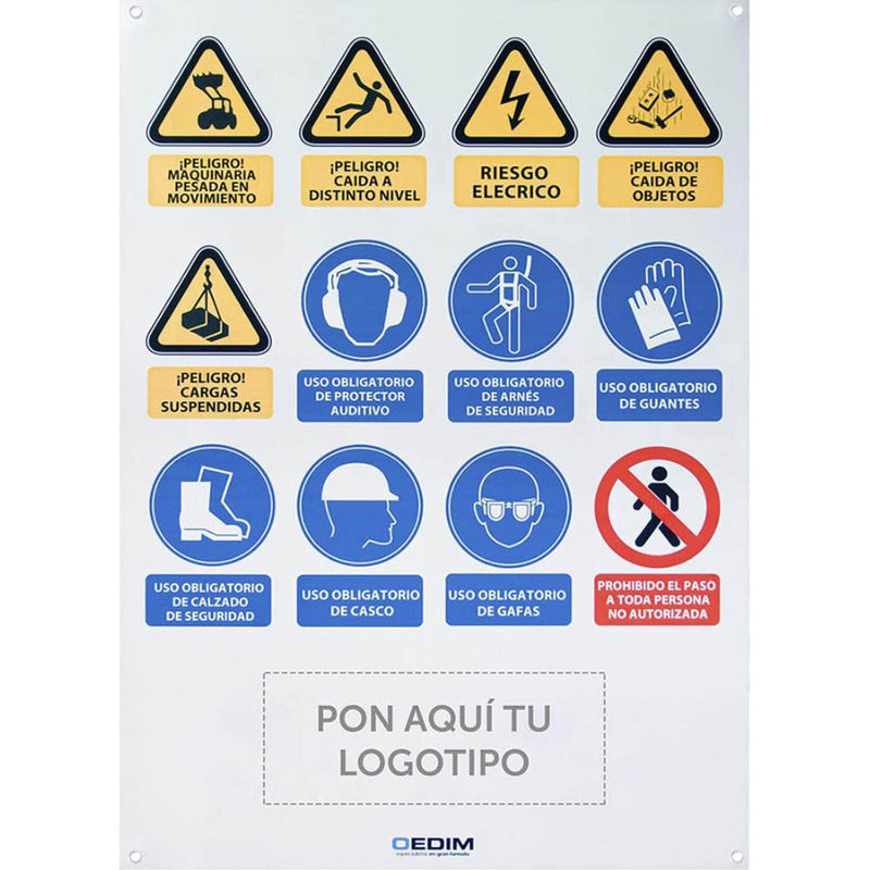 Señaletica Para Obras Personalizado 70x100cm