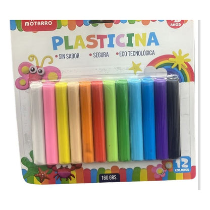 Plasticina Redonda 12 Colores