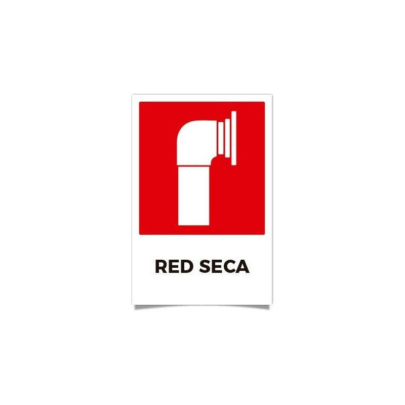 Señaletica Red Seca 30x20 Adhesivo