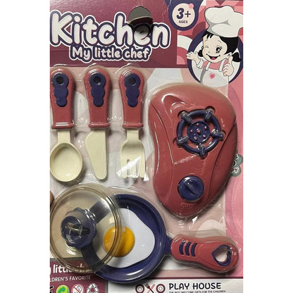 Set Cocina Infantil Niños Juguete Kitchen 7 Accesorios