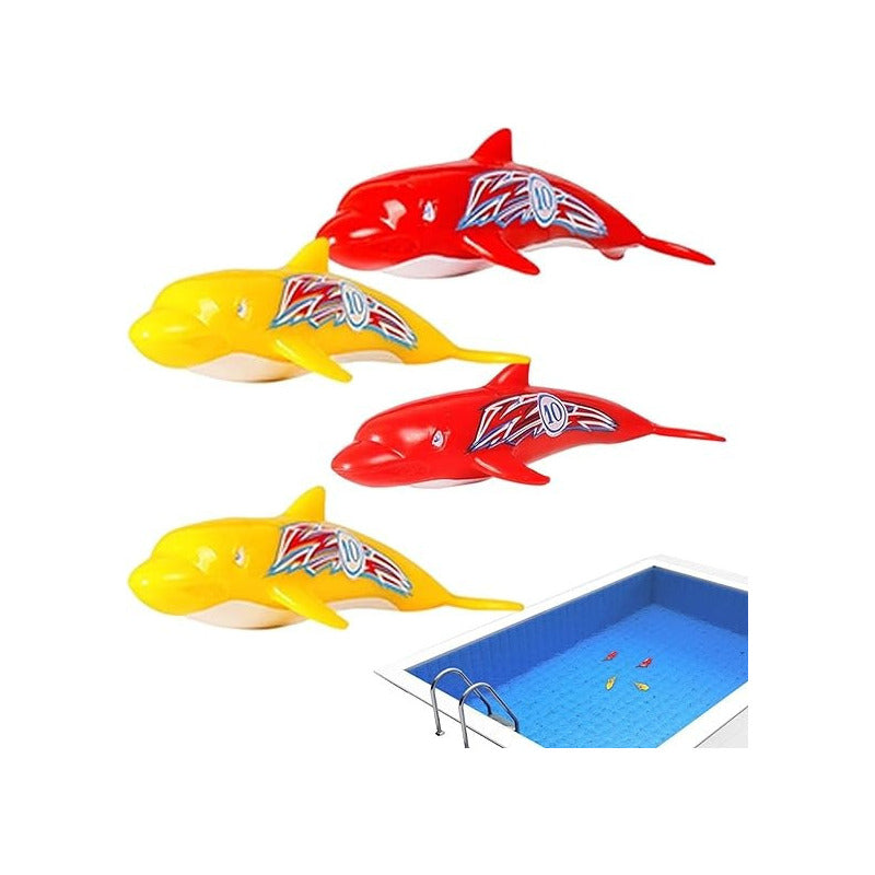 Juego De Buceo Infantil Para Piscina 4 Delfines