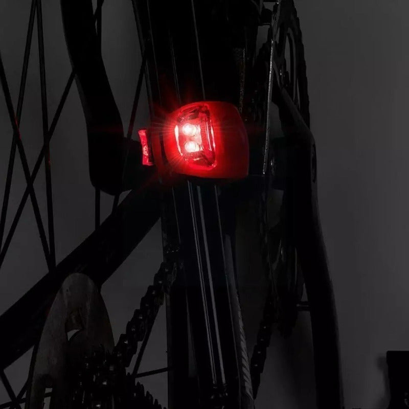 Pack 2 Luces Led De Silicona Para Bicicleta Ciclista