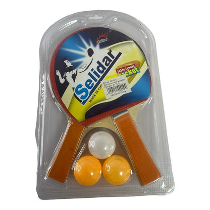 Kit De Juego Ping Pong 2 Paletas+3 Pelotas