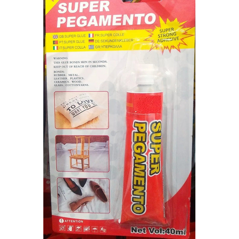 Super Pegamento Adhesivo Instantáneo 40ml