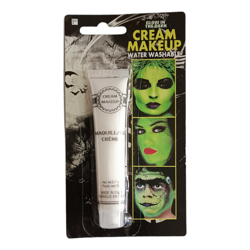 Pinta Carita Pintura Blanca Para El Rostro Cuerpo Halloween Tono Del Primer Blanco