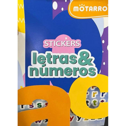 Block De Stickers Letras Y Números