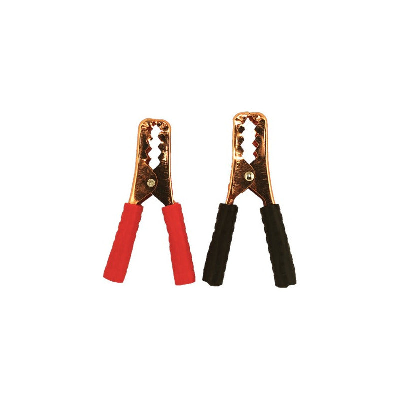 2 Pinzas Para Cable Puente De Batería Rojo Y Negro 140mm