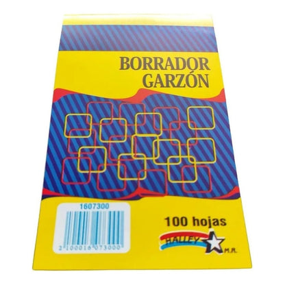 Pack 3 Talonarios Borrador Garzón, Papel Roneo, 100 Hojas