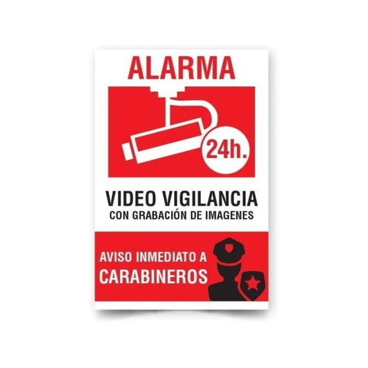 Señaletica Alarma Video Vigilancia 30x20cm