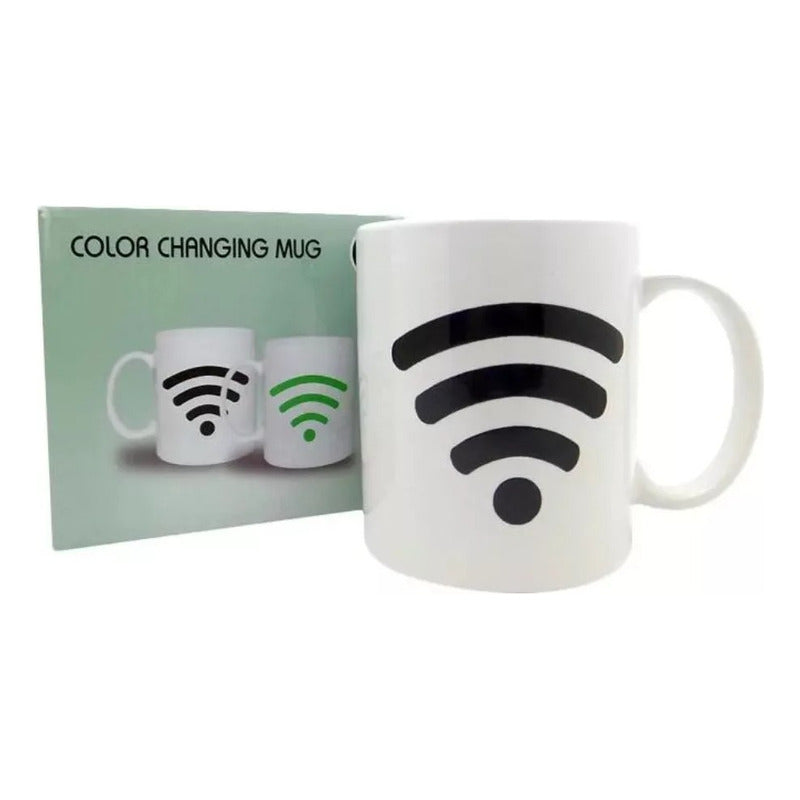 Taza Mágica Wifi, Tazón Café 300cc, Se Activa Con Calor