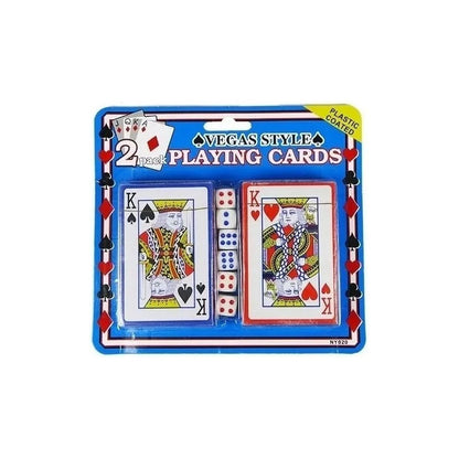 Set 2 Poker Cartas Naipes + 6 Dados Juego De Mesa