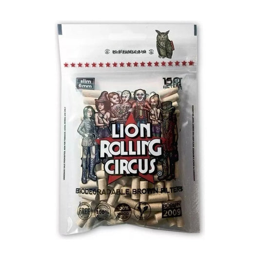 Filtros Biodegradables Lion Rolling Circus 150 Unidades