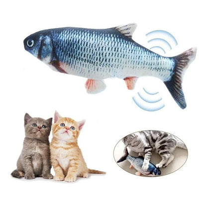 Juguete Para Gato. Pescado Con Movimiento Y Carga Usb