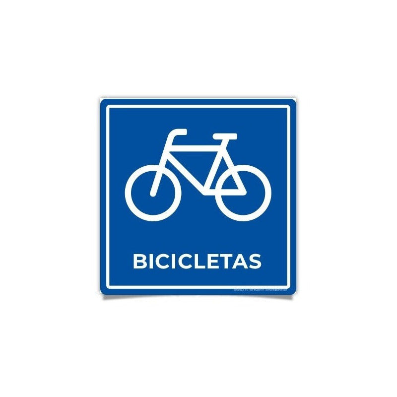 Señaletica Bicicletas 30x20 Adhesivo