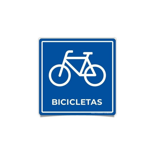 Señaletica Bicicletas 30x20 Adhesivo