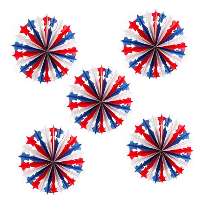 Pack 5 Adorno Fiestas Patrias Multiestrella 50cm