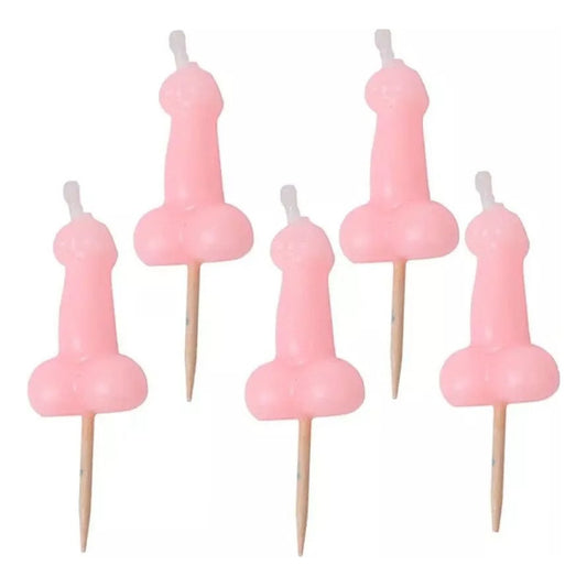 5 Velas Figura Pene Despedida De Soltera