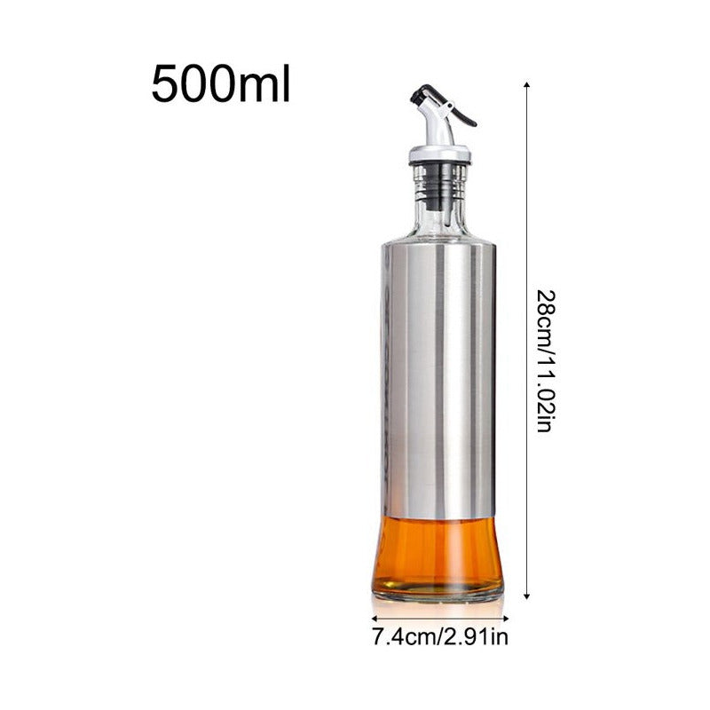 Botella De Vidrio De Aceite 500 Ml Con Válvula Dosificadora