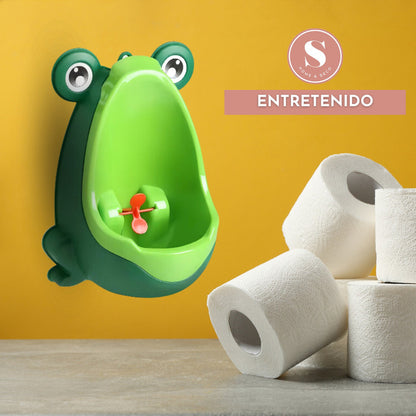 Urinario De Entrenamiento Baby Toilet Frog Color Verde