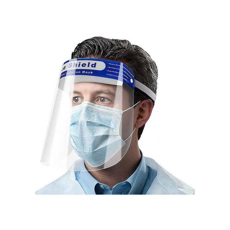 Escudo Facial Protector Mica Completa Transparente