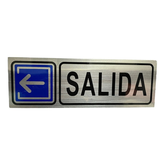 Señaletica Salida Rígida (18cm X 6cm)