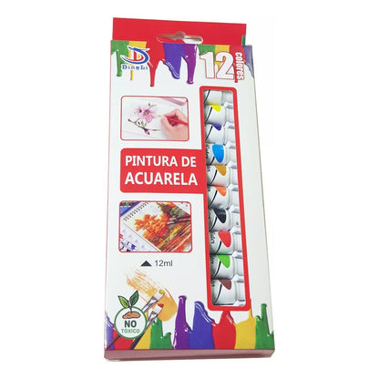 Pintura De Acuarela 12 Colores