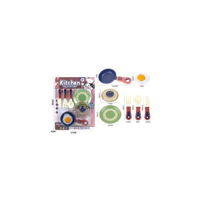 Set Cocina Infantil Juguete Kitchen Niños 7 Accesorios