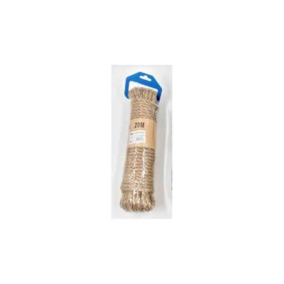 Cuerda Cáñamo Largo 20mts X Grosor 8mm Manualidades