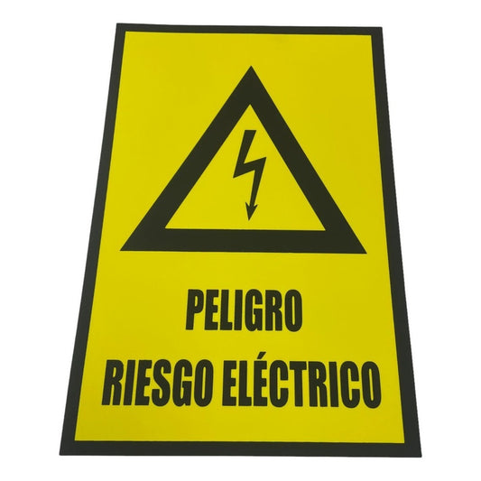 Señaletica Riesgo Electrico 30cm X 20cm (semi-rigido)