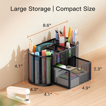 Porta Lapiz Canasta Rejilla Organizadora 9 Compartimientos