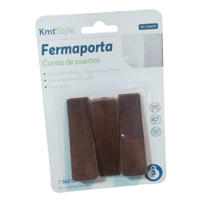 Set 3 Topes Para Puertas A Piso Tipo Cuña Titiz