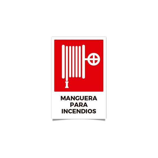 Señaletica Manguera Para Incendios 30x20 Adhesivo