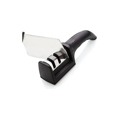 Afilador Cuchillo Tijera Cocina 2 Ranuras Acero Y Cerámica